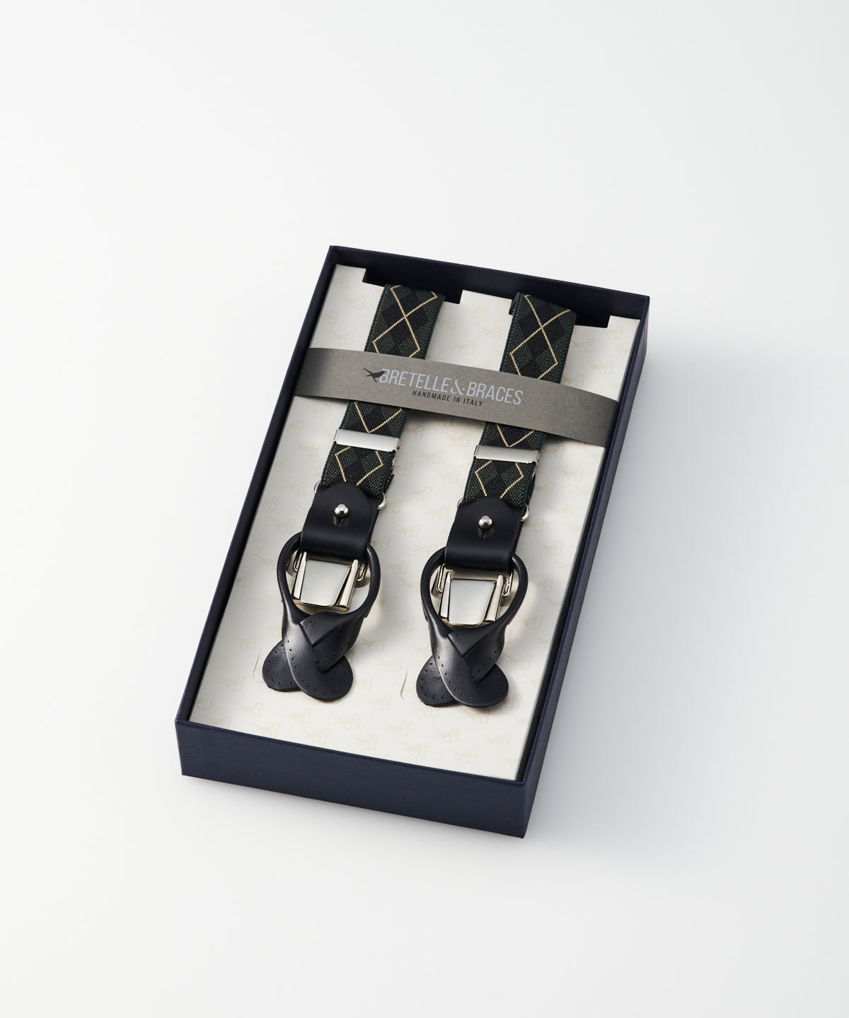 BRETELLE & BRACES サスペンダー(グリーンアーガイル)