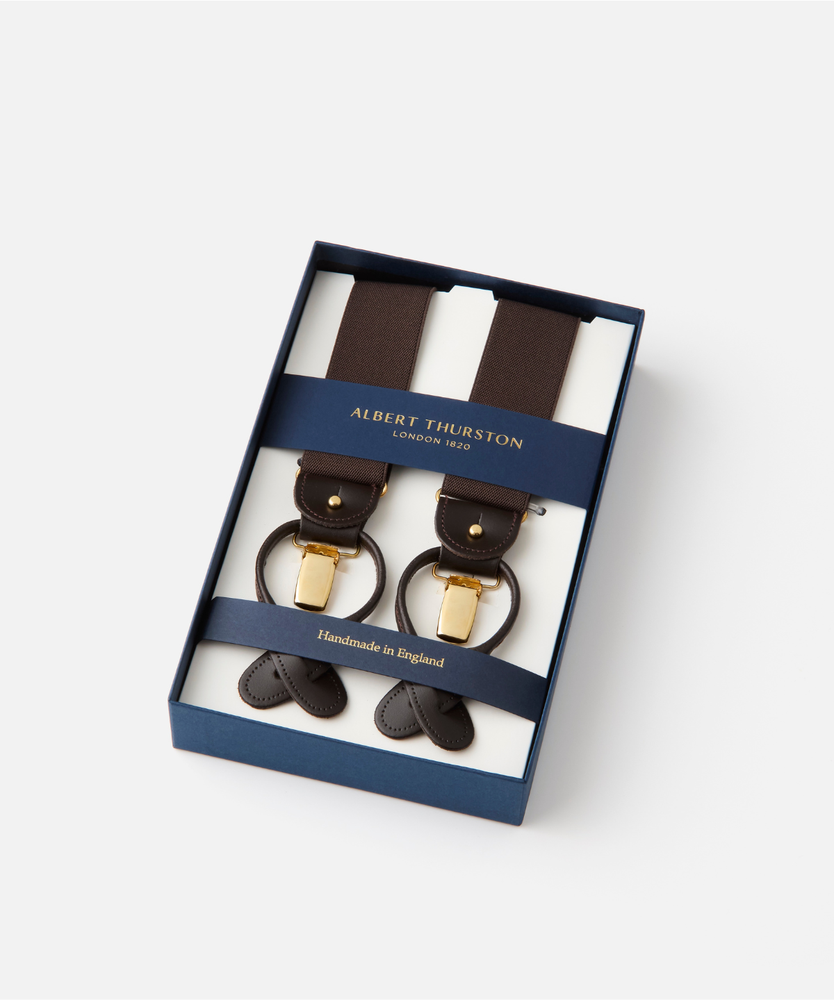 ALBERT THURSTON  サスペンダー(ブラウン)