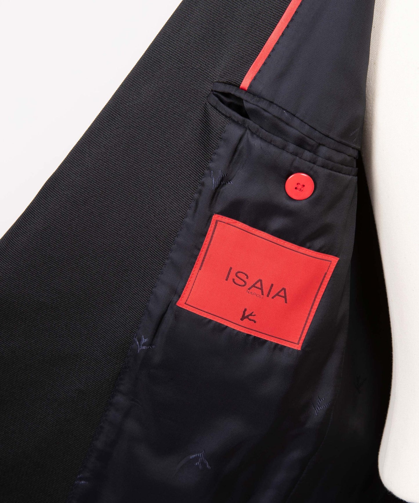 ISAIA MAN TUX SUITS シングルボタン タキシード(ネイビー)