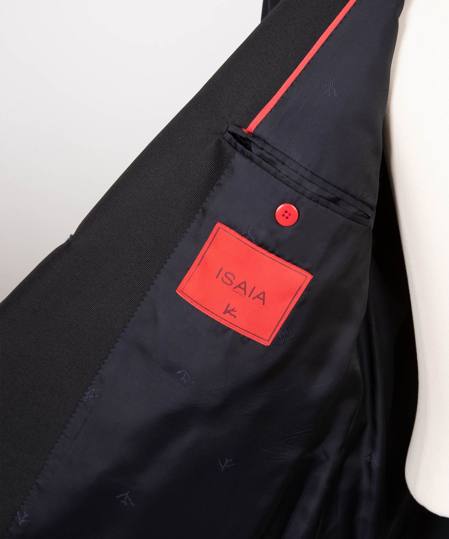 ISAIA MAN W TUX SUITS ダブルボタン タキシード(ネイビー)