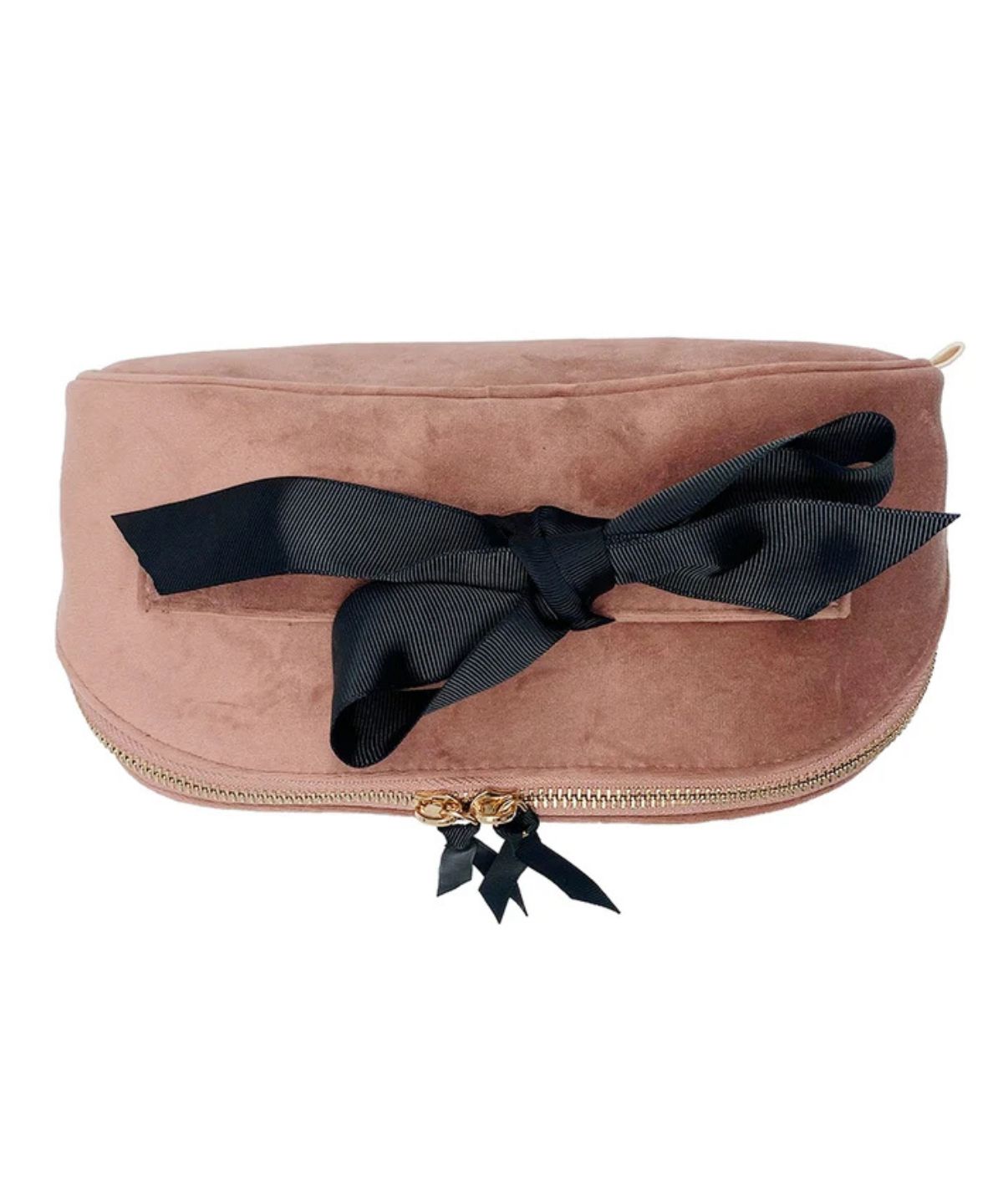 Accordion Makeup Box - Pink Velvet