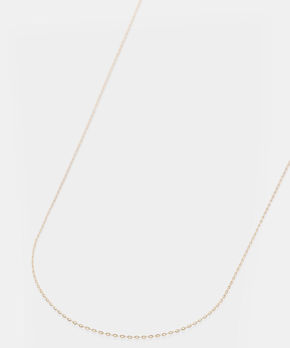 MIRROR CUT SKIN CHAIN NECKLACE 42cm - 受注生産