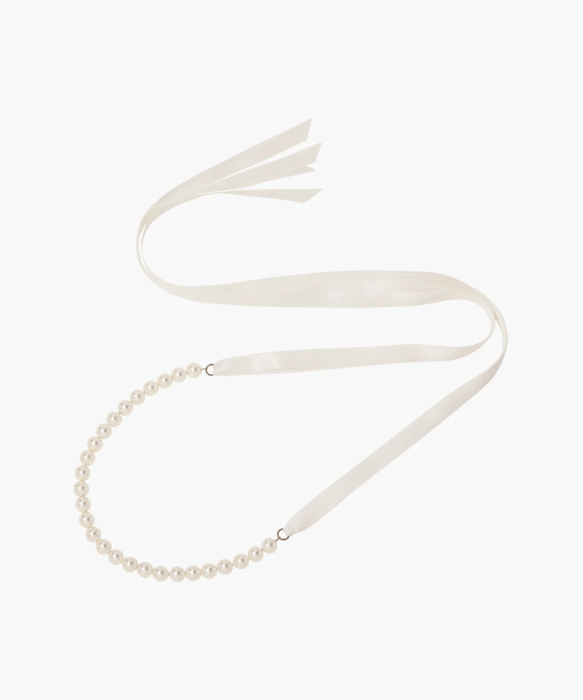 Pearl Ribbon Tie