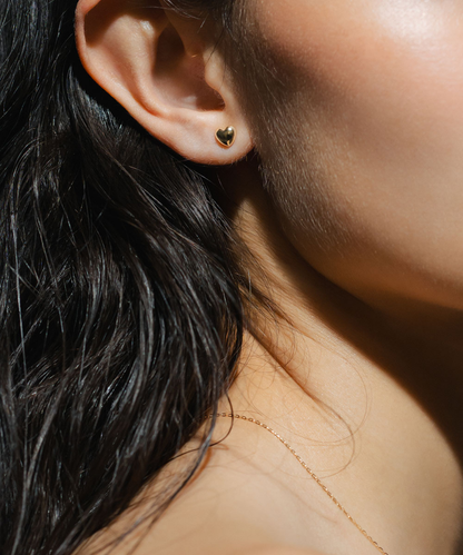 BOLD GOLD HEART PIERCE - 受注生産