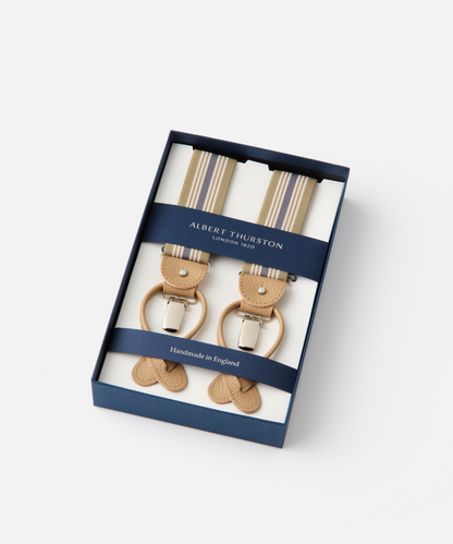 ALBERT THURSTON  サスペンダー（グリーンストライプ）