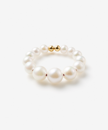 AKOYA BUBBLE GRADATION RINGCUFF - 受注生産
