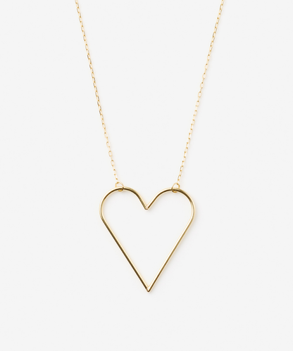 HEART OUTLINE NECKLACE - 受注生産