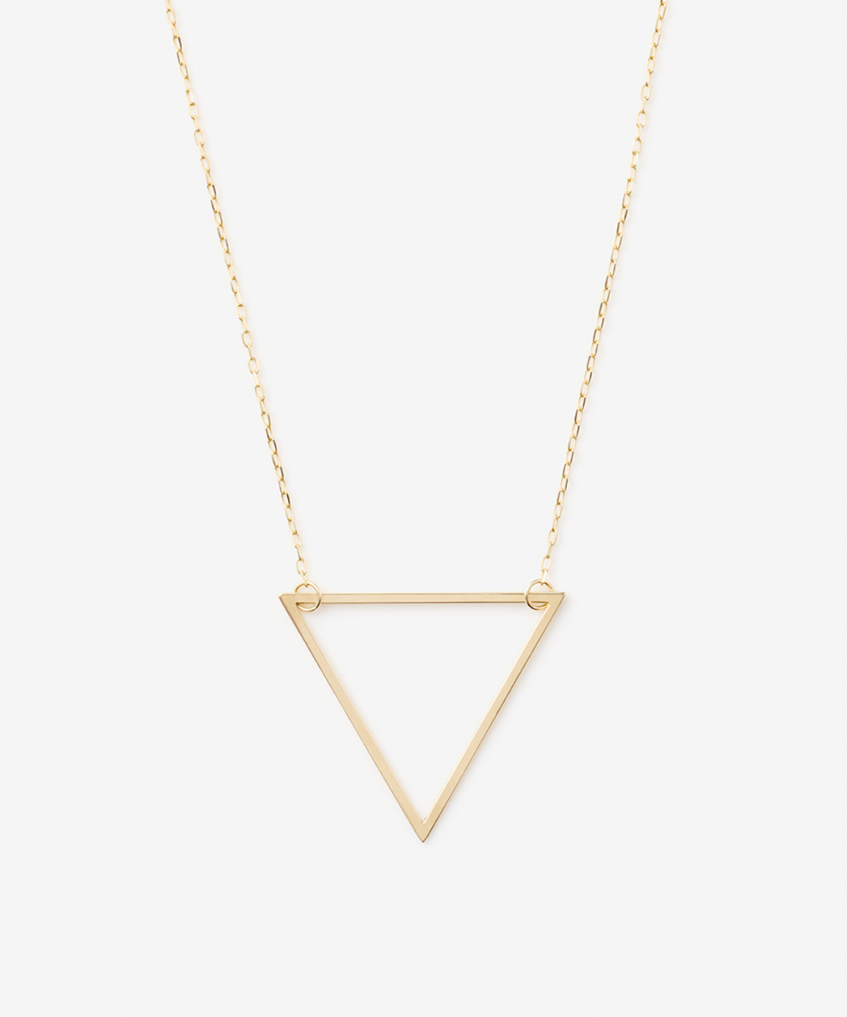 TRIANGLE OUTLINE NECKLACE - 受注生産