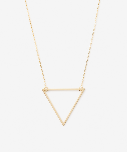 TRIANGLE OUTLINE NECKLACE - 受注生産