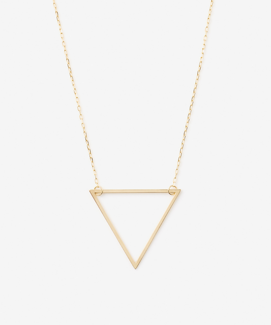 TRIANGLE OUTLINE NECKLACE - 受注生産