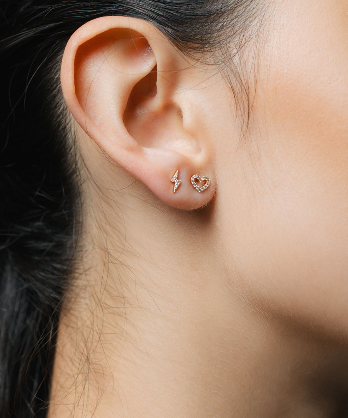 WIDE HEART PIERCE（片耳用） - 受注生産