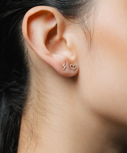 WIDE HEART PIERCE（片耳用） - 受注生産