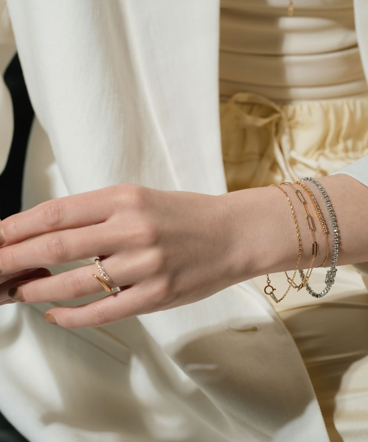 HUG DIAMOND RING - 受注生産