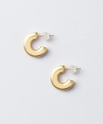 BOLD GOLD HOOP PIERCE - 受注生産