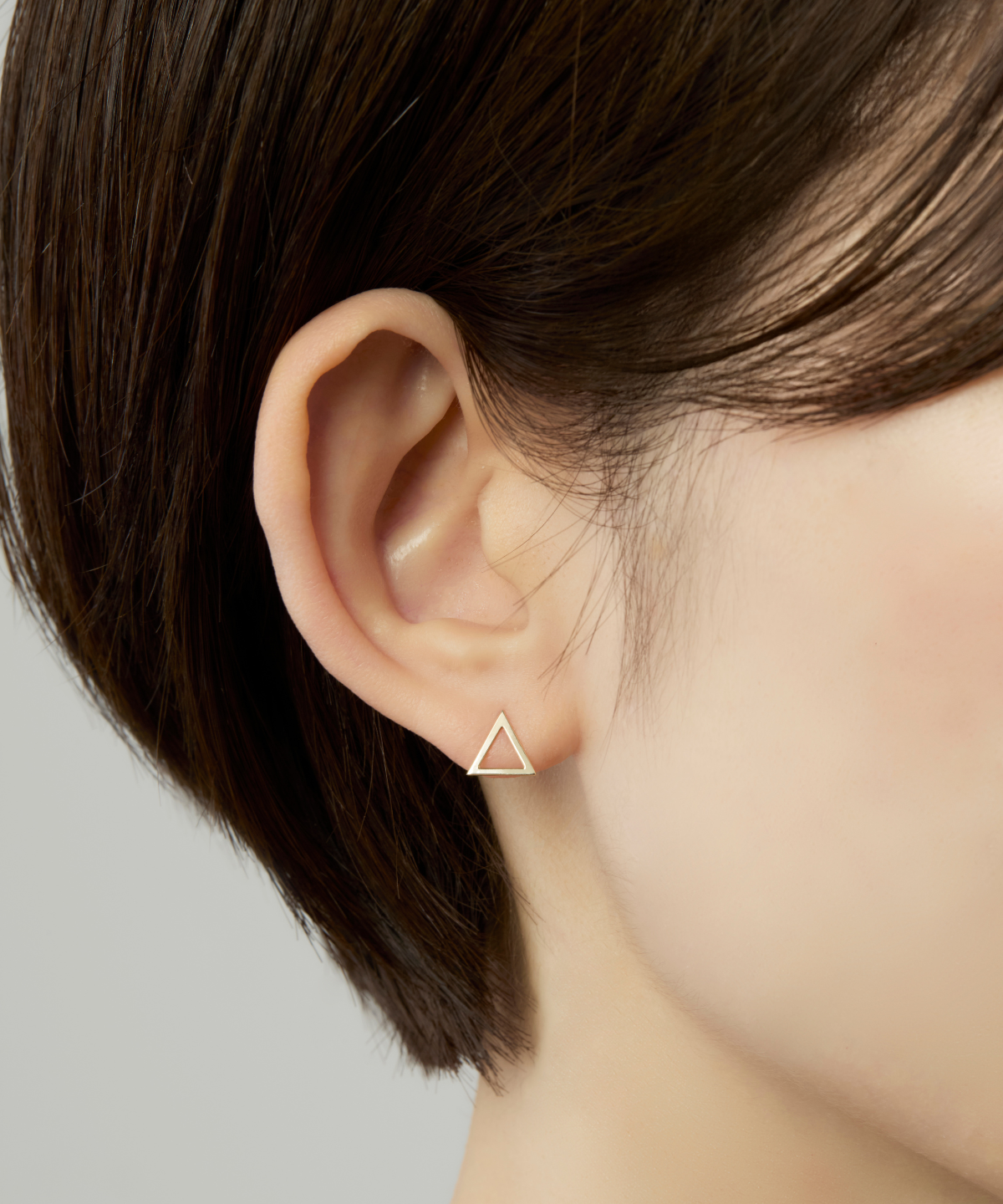 PEBBLE PIERCE(片耳) Fragment - sankaku SINGLE pierce（片耳用） - 受注生産 – collective.