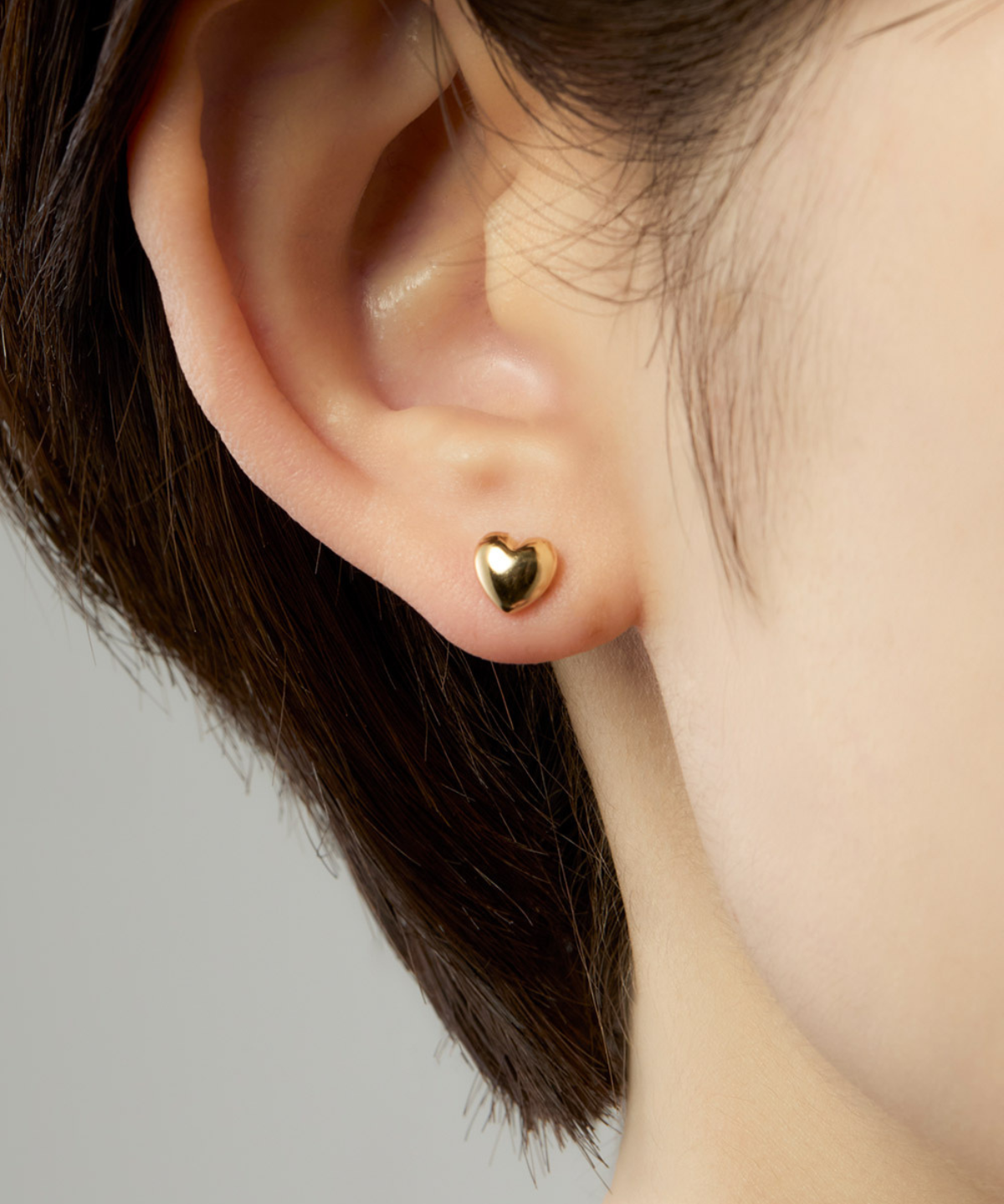 BOLD GOLD HEART PIERCE - 受注生産