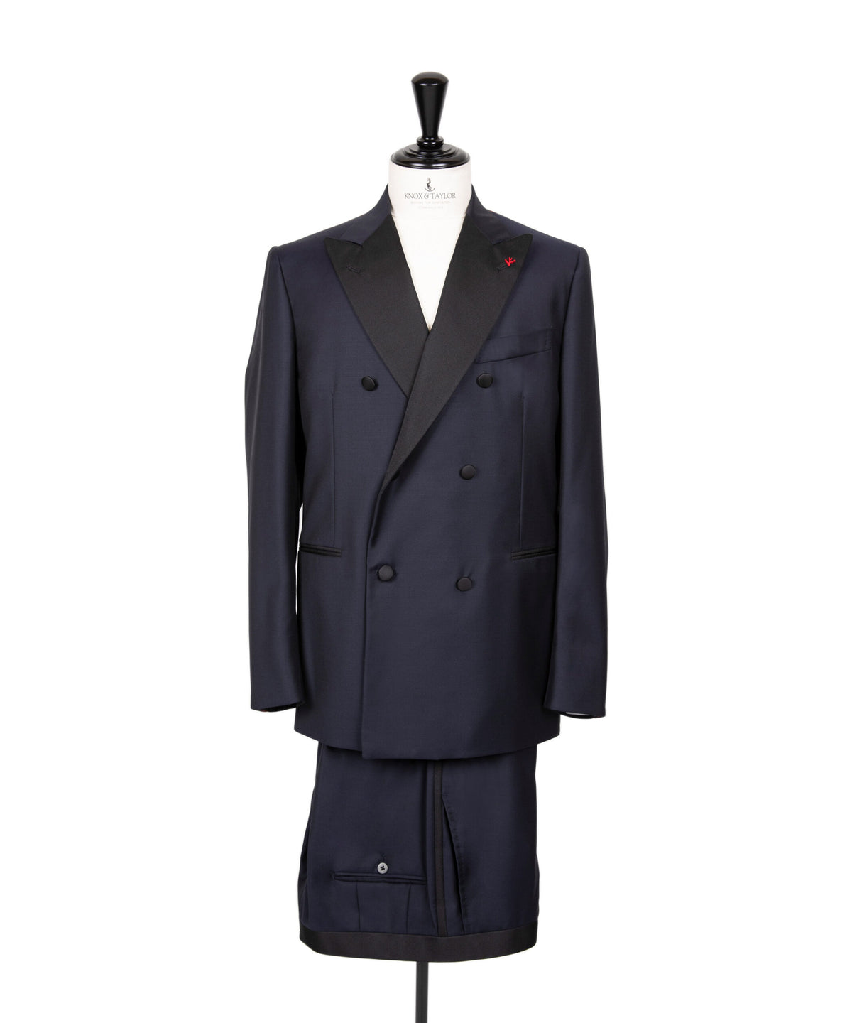 ISAIA MAN W TUX SUITS ダブルボタン タキシード（ネイビー 