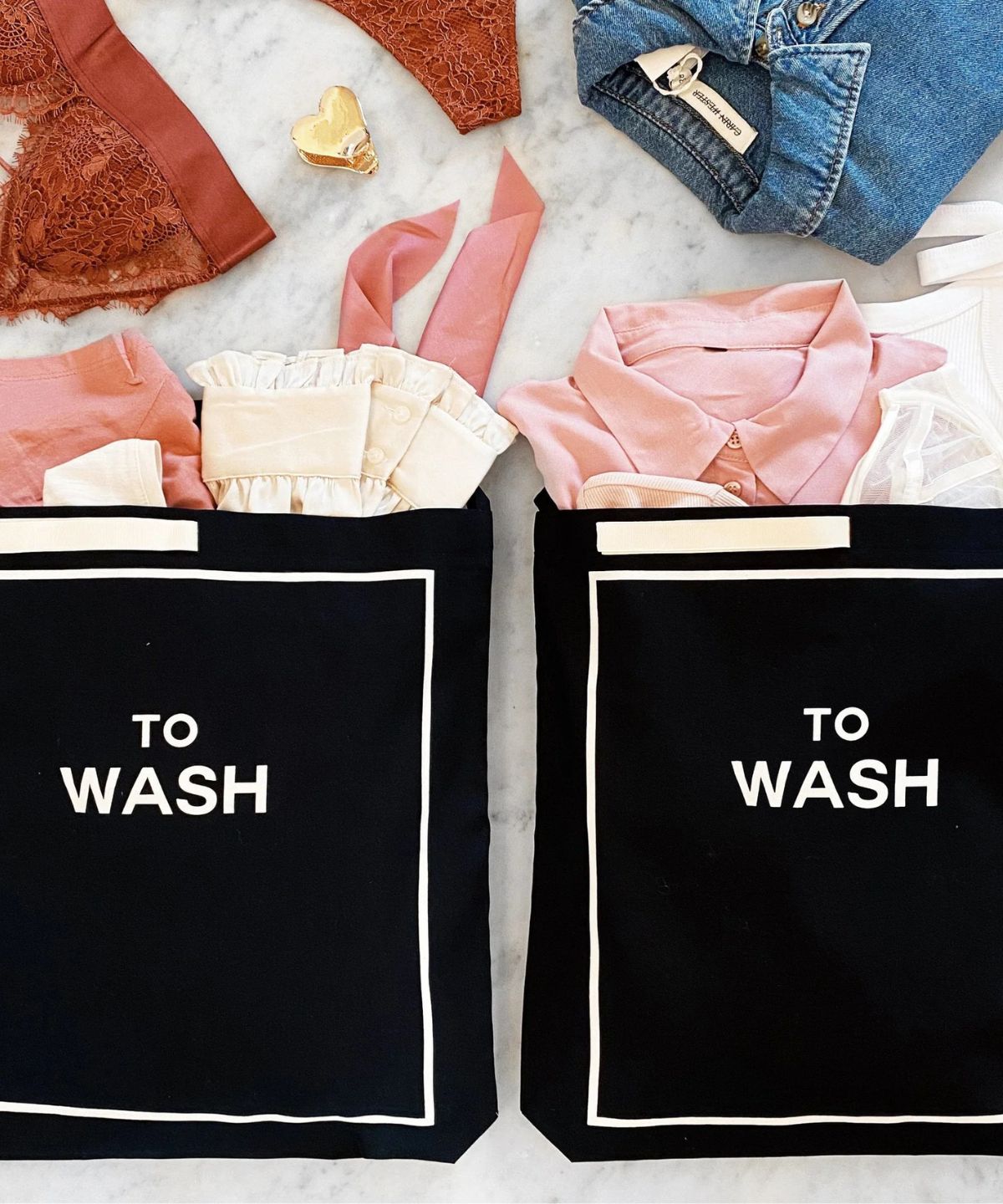 To Wash Laundry Bag - Black