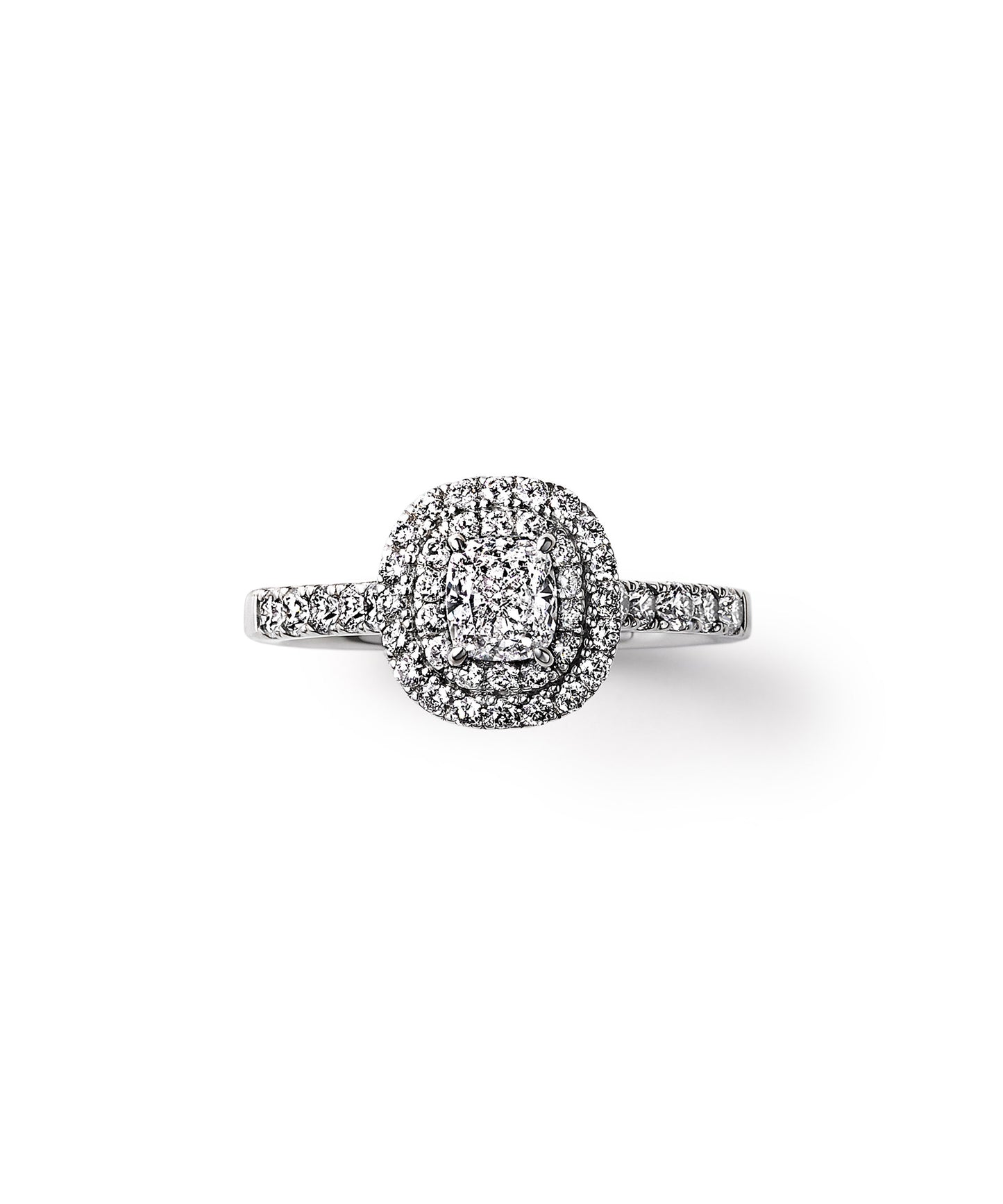 Magnolia Cushion Cut Pave Ring