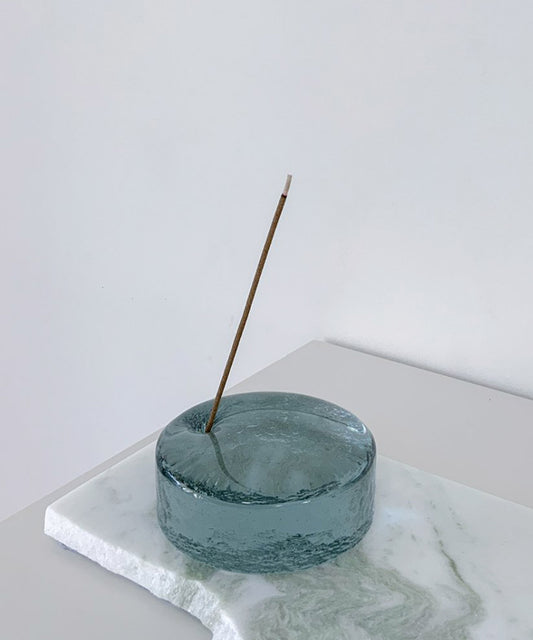 INCENSE STAND 90φ - blue gray