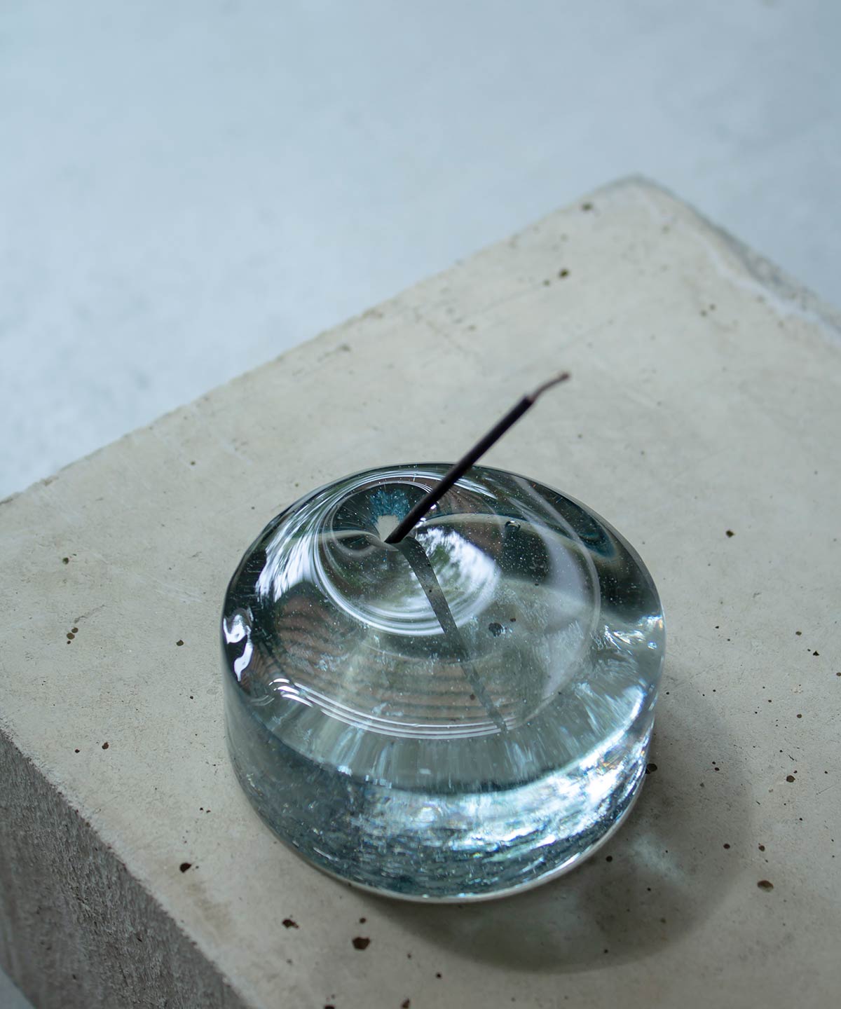 INCENSE STAND 75φ - blue gray