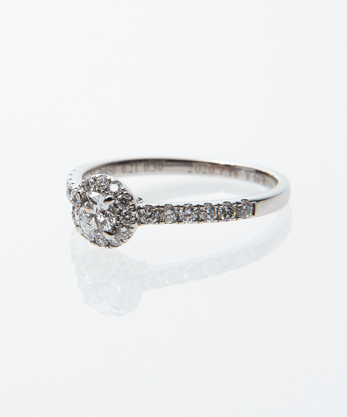 Magnolia Round Pave Ring